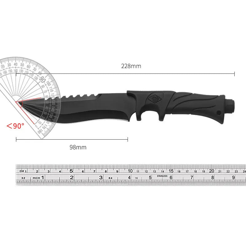 Outdoor Knife Straight Knife Defense Carry Mini Knife Field Portable Meat Eater Knife Camping Fishing Sharp Fruit Knife