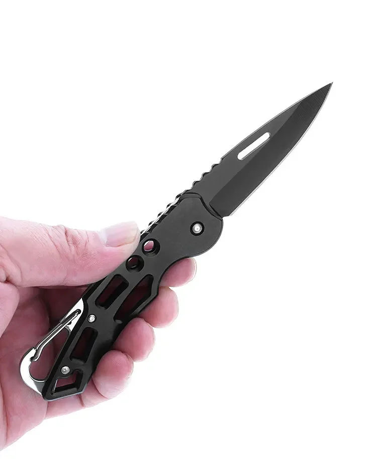 Folding Pocket Knife Stainless Steel Survival Hunting Camping Fishing Portable Fruit Carrying Key Outdoor Tools To Send Ropes