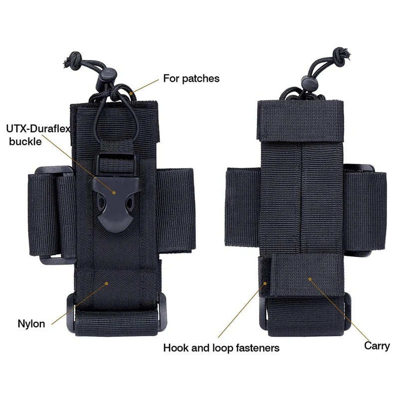 Polymer Radio Holster Molle Walkie Talkie Holder Tactical Duty Belt Radio Case Two Way Radio Pouch for Motorola APX 6000 MTS2000